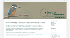 Desktop Screenshot of betonwerkschmitgen.de